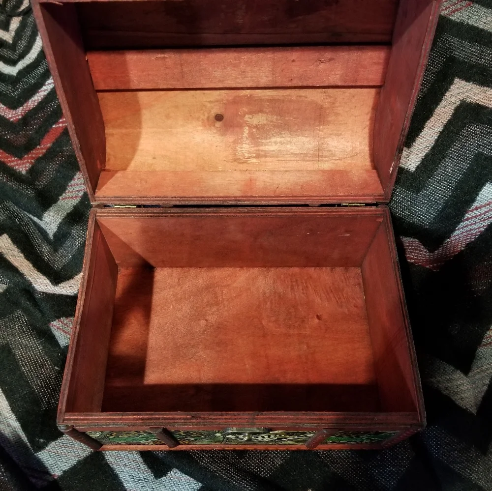 Decorative Zebra Wooden Jewelry Box large